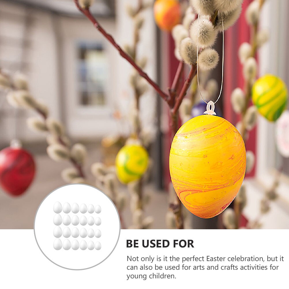 24Pcs Funny Easter DIY Eggs Eggs Easter Simulation Eggs Hand Painted Egg