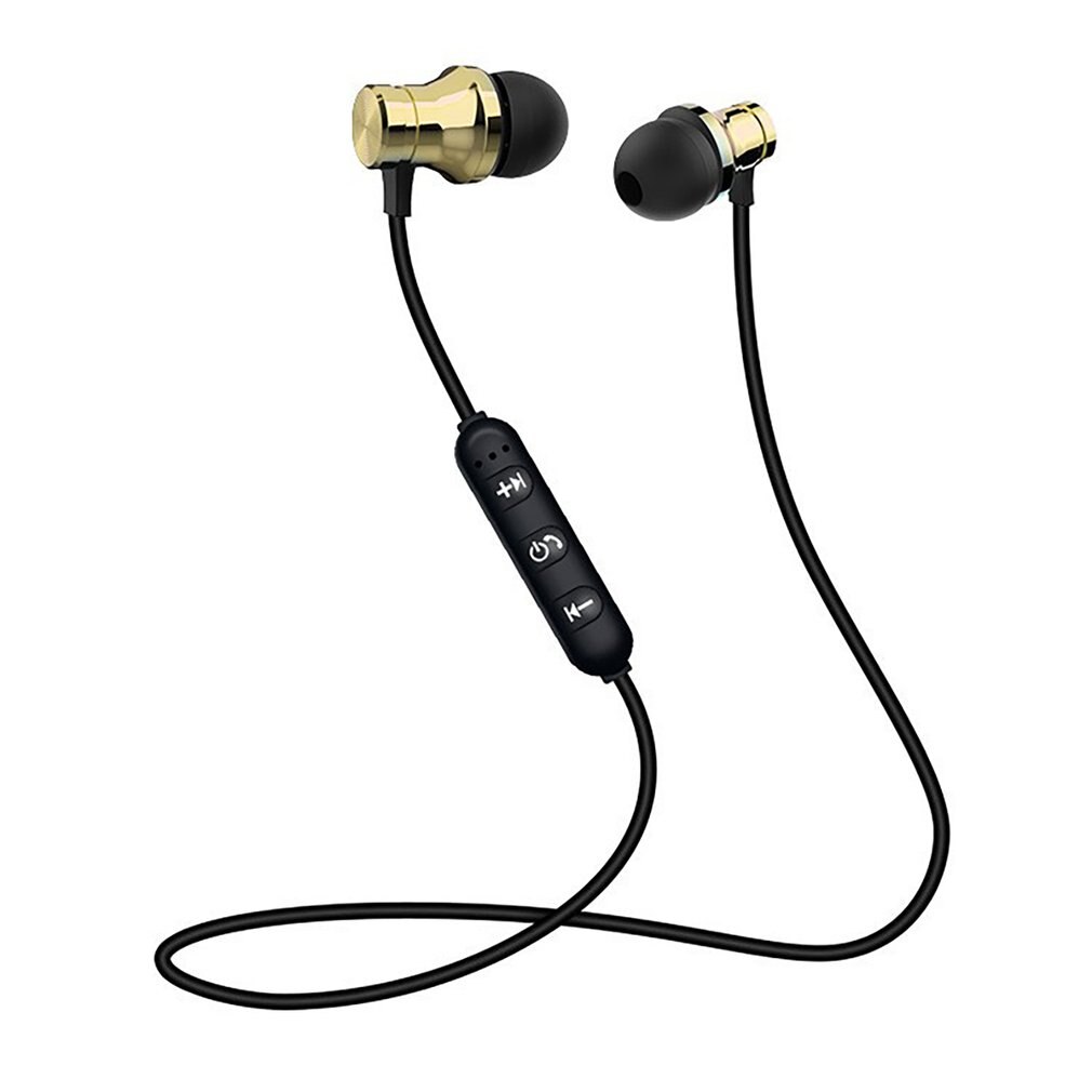 Wireless Bluetooth Earphones Sport Magnetic Stereo Earpiece Fone De Ouvido sports universal headphones Sports Earphone: yellow