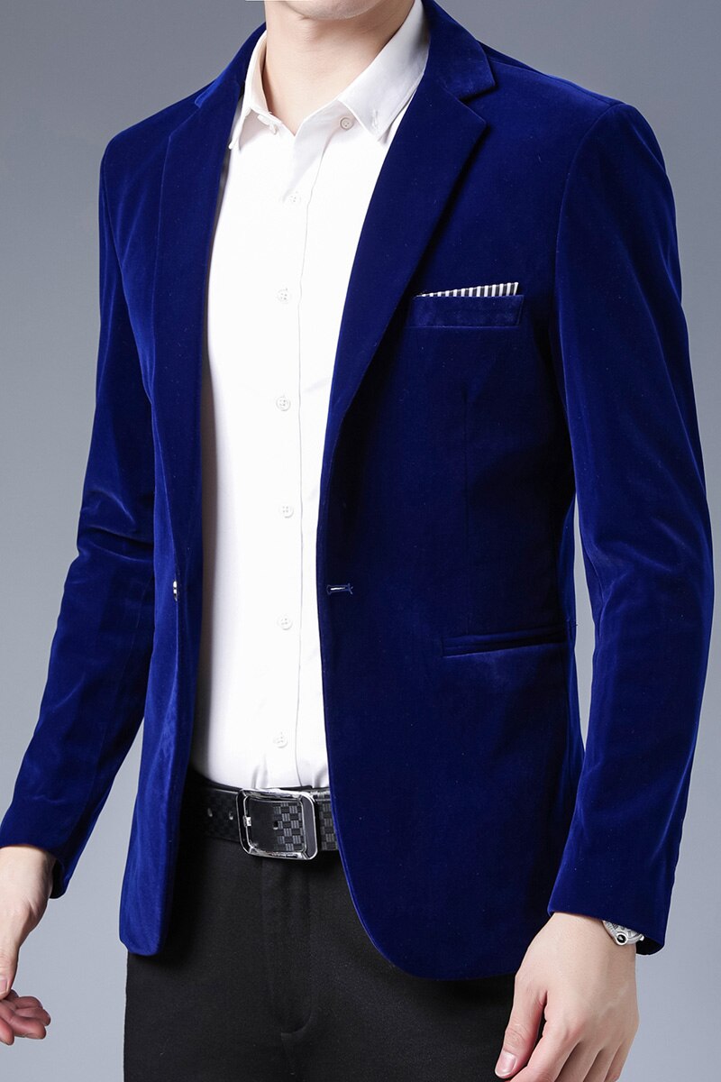 Men's Wool Suit Coat Wool Blends Casual Blazers Men Suit Top Male Solid Business Casual Mens Coats and Jackets