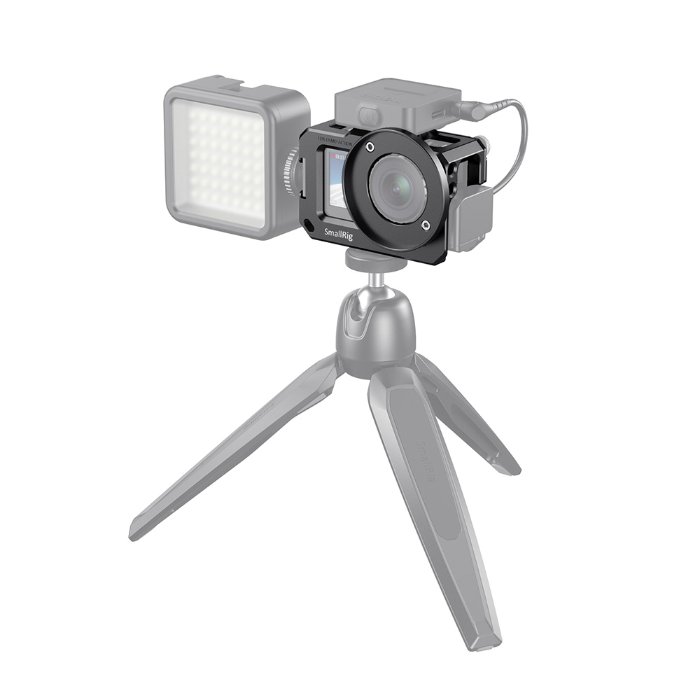 SmallRig – Cage pour caméra DJI Osmo, avec deux supports pour chaussures froides (Compatible avec l&#39;adaptateur de Microphone) -2475