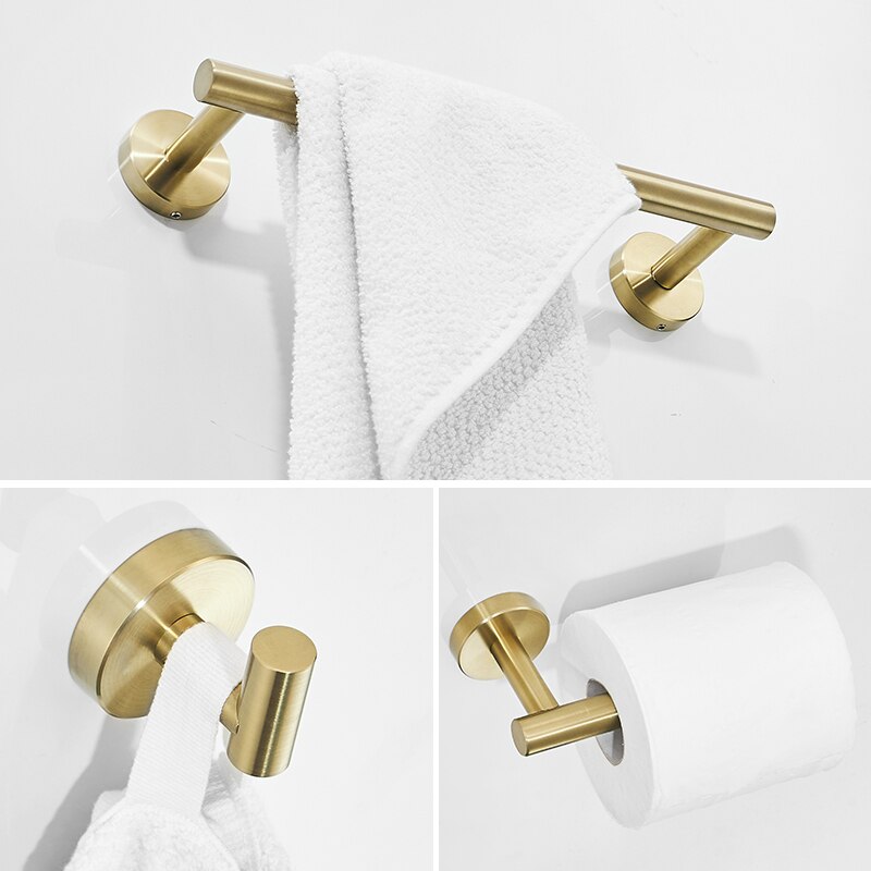 Ensemble porte serviette porte serviette inox support suspendu support mural porte-papier hygiénique noir salle de bain crochet pour serviettes porte manteau