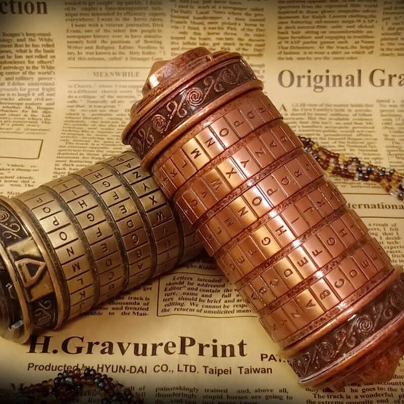 Cierre de Da Vinci Code Lockretro, cierres de Metal, Cryptex, navidad, de Año para niños