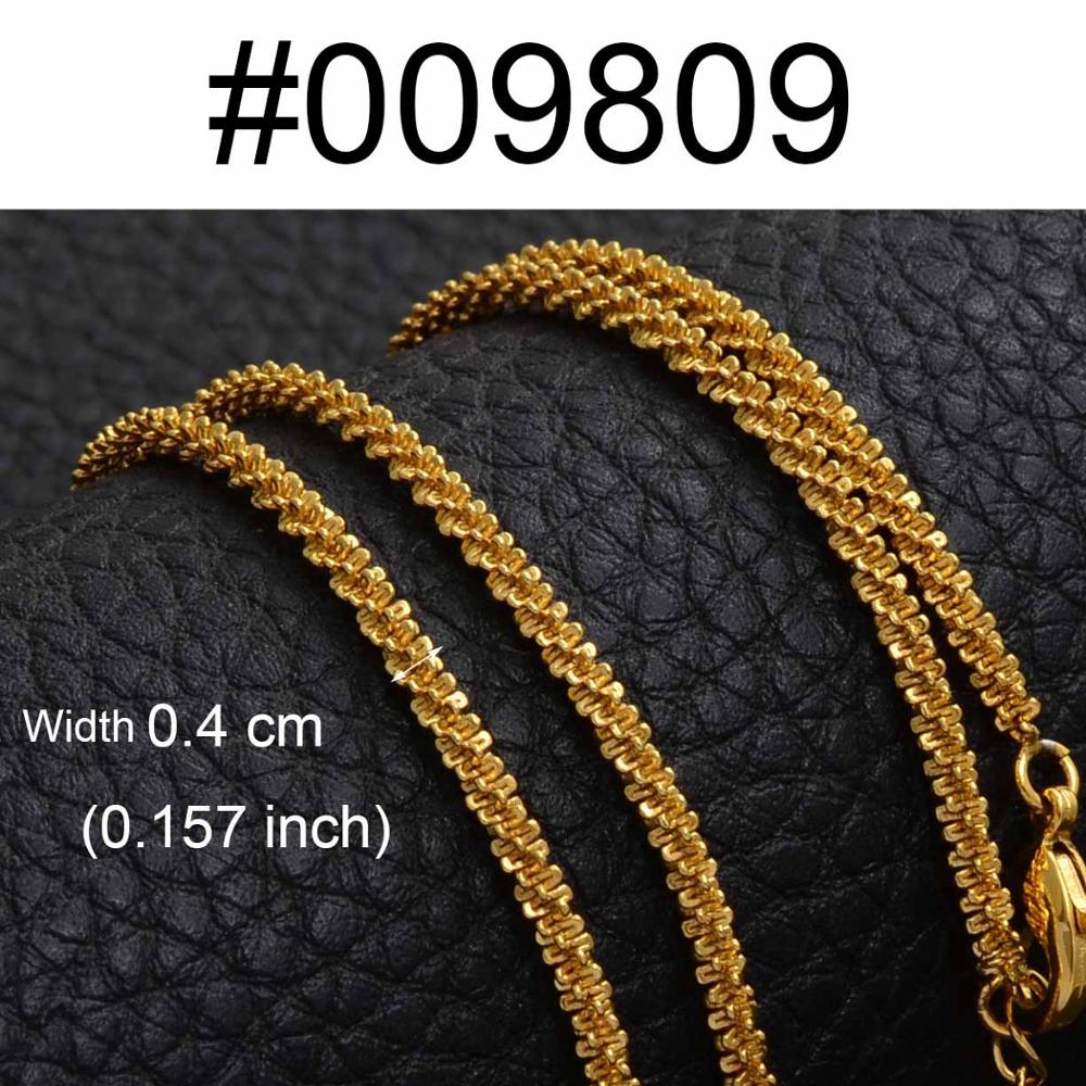 Anniyo di colore dell'oro Della Catena Collane per Le Donne Ragazze Metallo Neckalce Dei Monili Africani Arabi del Medio Oriente #009206: G / 60cm o 23.6 pollici