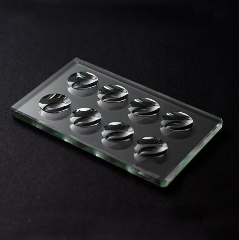 5MM Thickness Circular Concave Cavity Biological Microscope Slide Optical Glass Multiple Wells Optional