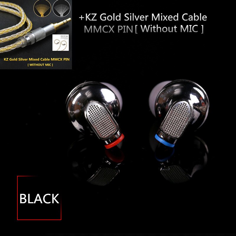 SENFER DT6 PRO 2BA+1DD+Piezo Hybrid In Ear Earphone HIFI Running Sports Earplug Earbud Detachable Cable PT25 DT8 T2 ZST V80: Black G-Silver