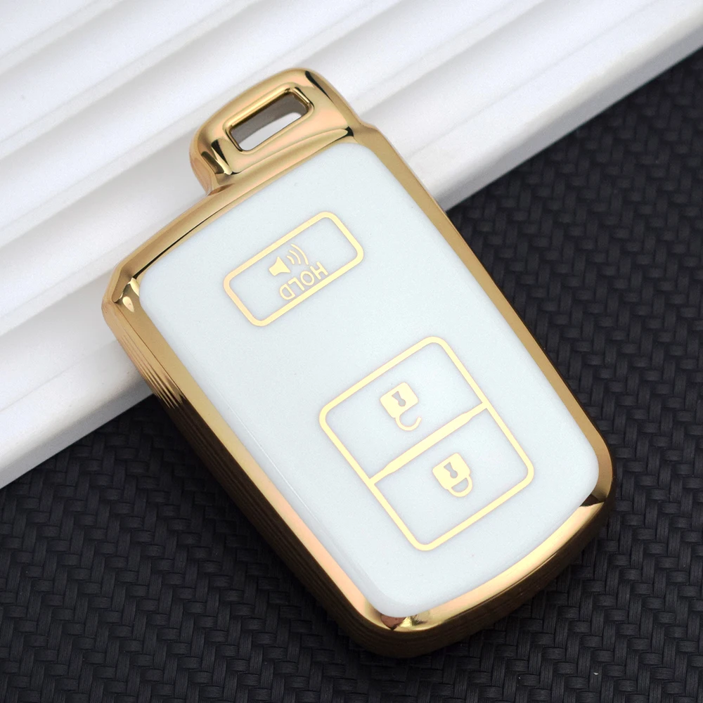 TPU Car Key Cases for Toyota Alpard Vellfire HV Noah Voxy Esquire Sienta 2 3 4 Buttons Smart Remote Fobs Protector Cover: Orange