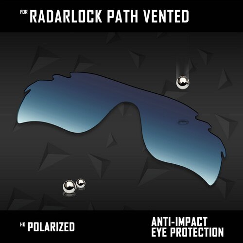 Lentes de repuesto oowlit para gafas de sol oakley radarlock path vented  oo9181 polarizadas (varios colores): Degradado azul