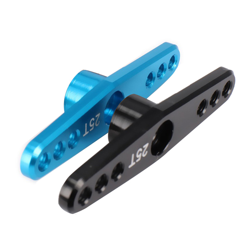 25T Lenkung Servo Arm Horn Metall Vollgas Teile Doppel Lenkung Arm für Futaba Schwarz