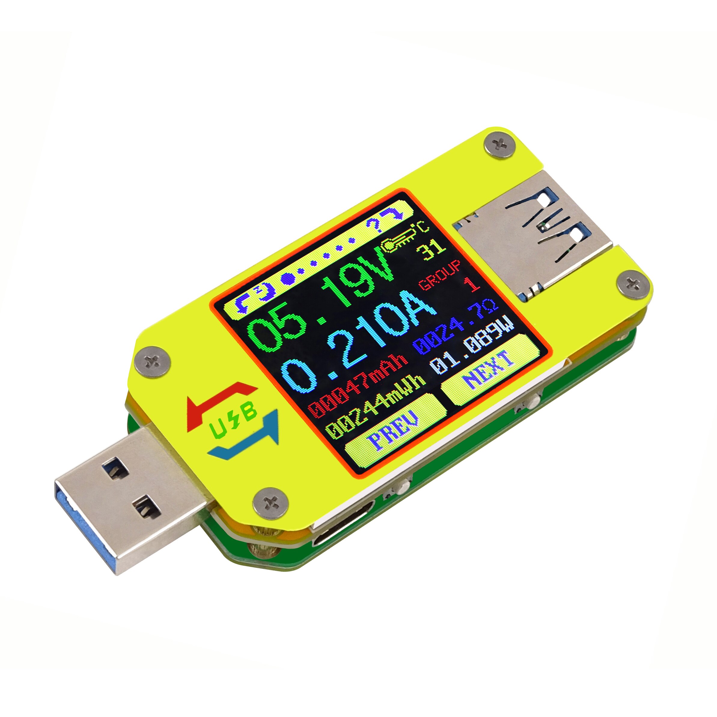 UM34/UM34C UM24/UM24C UM25/UM25C voltmètre cc ampèremètre tension testeur de courant tension batterie Charge USB testeur LD25/LD35 HD25