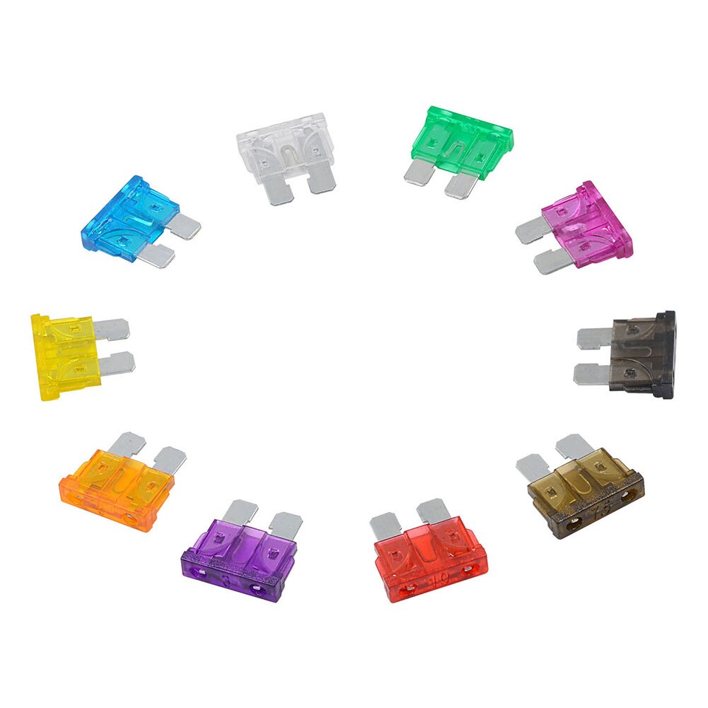 100 Stks/set Auto Zekeringkast Standaard Medium Zekering Blade Fuse Box, auto Zekering Auto 2A 3A 5A 7.5A 10A 15A 20A 25A 30A 35A