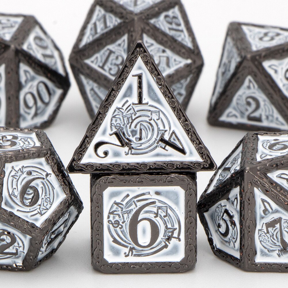 Metalen Dnd Dobbelstenen Set Dungeon En Dragon D &amp; D D + D Dices Set D20 D12 D10 D % d8 D6 D4 Mtg Rpg Veelvlakken Rollenspel Dobbelstenen: YY-05