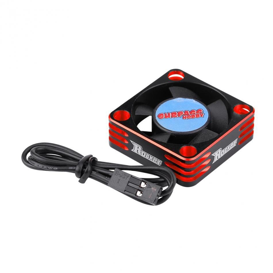 Kuulee SURPASS HOBBY Metal Motor Cooling Fan RC Car 28000RPM Heat Dissipation Cooling Fan for 540 Brushless Motor Small size