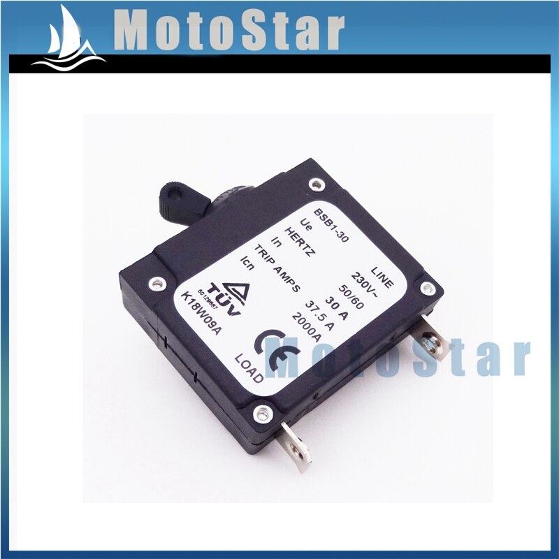 BSB1-30 In Generator Circuit Breaker 37.5A Trip Amps 2000A 50-60 Hertz 30A 230V