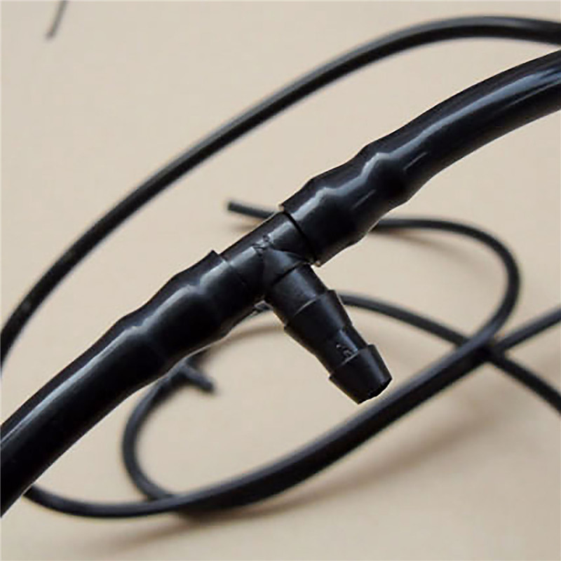 10Pcs T Piece Plastic Barbed Tubing Connectors Equal Fuel Pipe Hose Tee Fittings