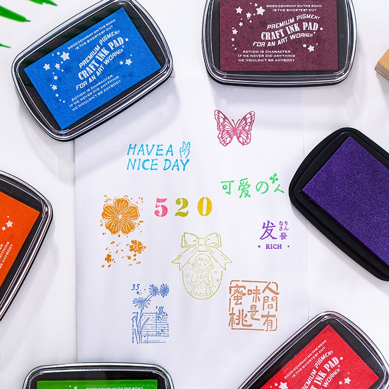 COO NOTE ink pad oil planner scrapbooking silicone stamp DIY diary greeting card Wood Paper Craft