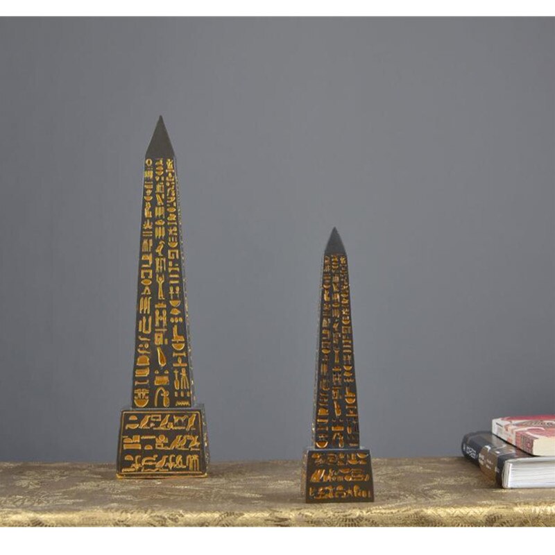 Alte Ägypten Obelisk Heimat Dekorationen Harz Kunsthandwerk Ägypten Stil Figuren Kreative Büro Schreibtisch Dekoration Denkmal M4599
