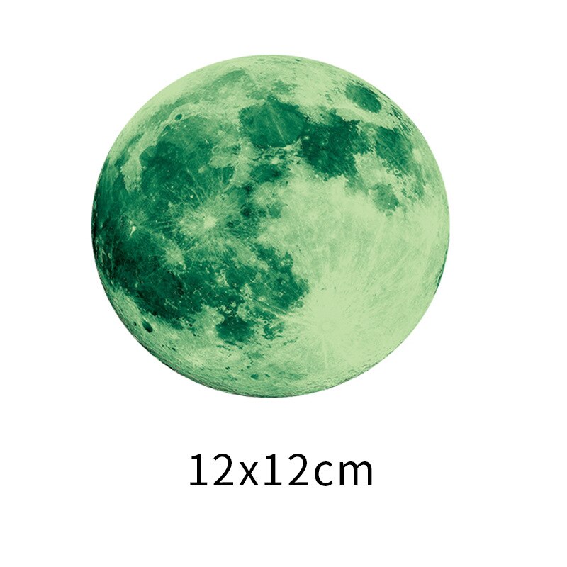 Pegatinas luminosas que brillan en la oscuridad para pared o techo, calcomanía adhesiva extraíble de 30cm, 12cm, para dormitorio de niños