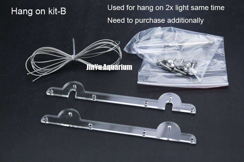 Chihiros controlador inteligente com led, controlador com temporizador dimmer, suporte de metal, para pendurar no kit, acessório para plantas, crescimento e adaptador de fonte de alimentação: A hang on kit B