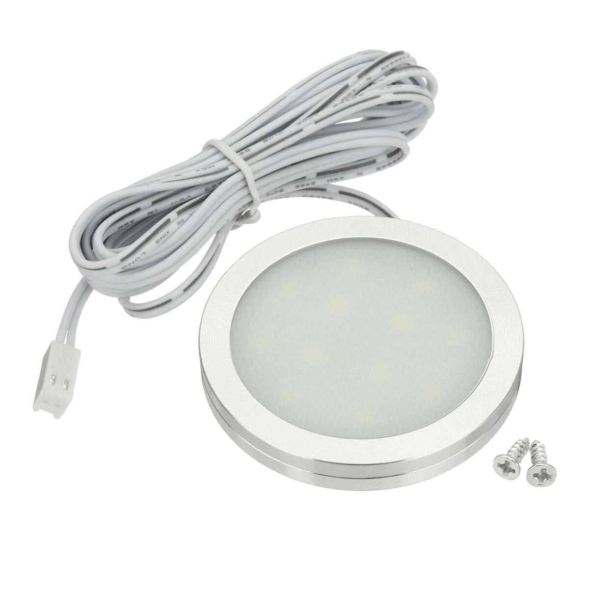 10pcs 12V 2.5W Car Interior LED Car Spot Lights Reading Light For VW T4 T5 Ford Transit Peugeot Boxer Camper Van RV Caravan