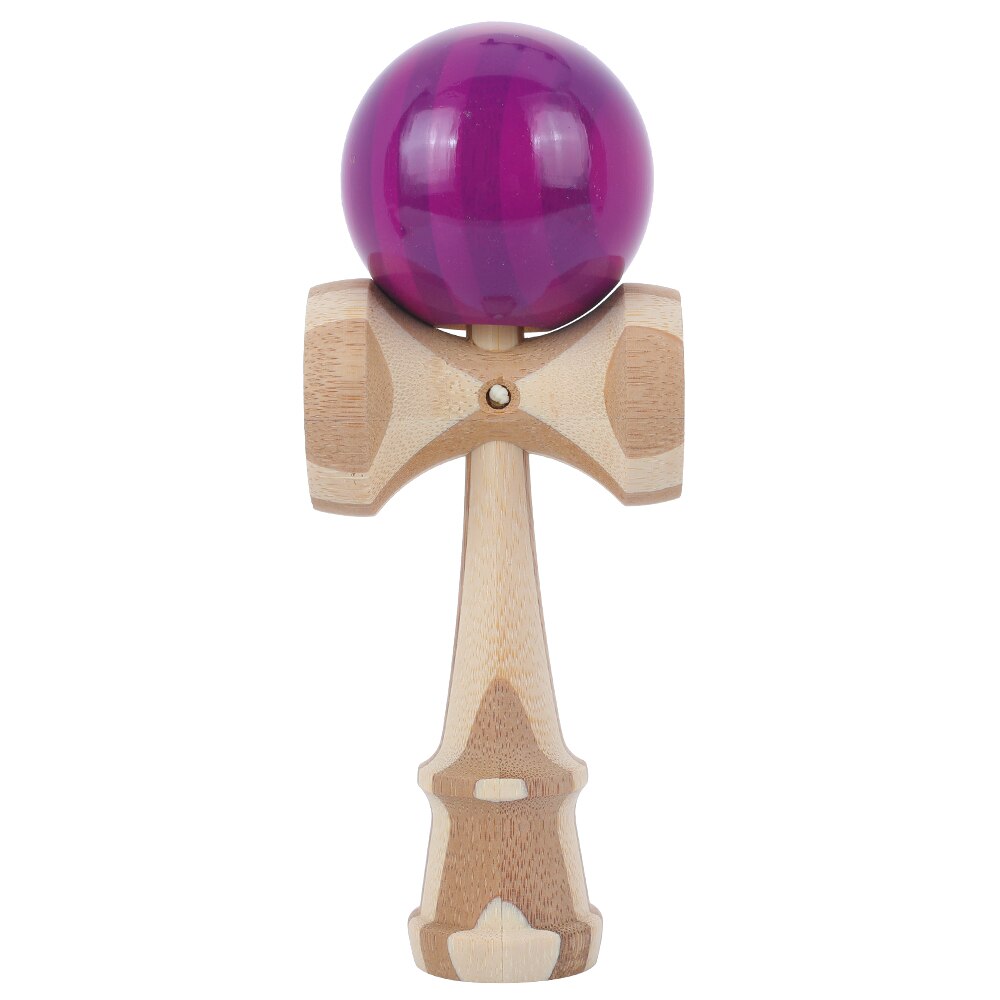 18CM Wood Kendama Toy Kendama Skillful Juggling Ball Education Traditional Game Children Adult Stress Relief Zabawk: 18CM purple