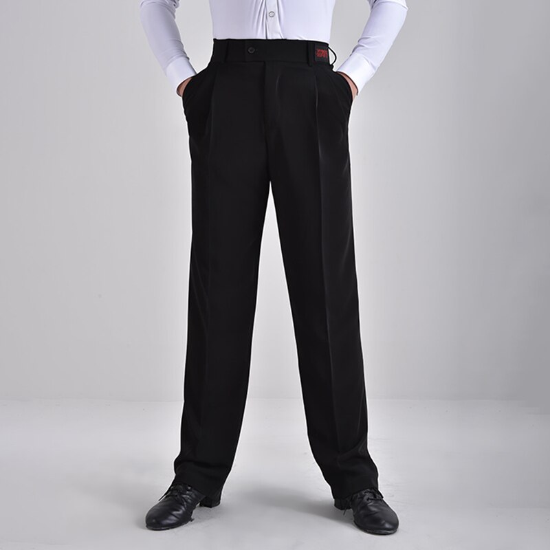 Latin Pants Men'S Ballroom Dance Dance Pants Black Trousers Dance Pants Modern Dance Pants Latin Dance Practice Clothes