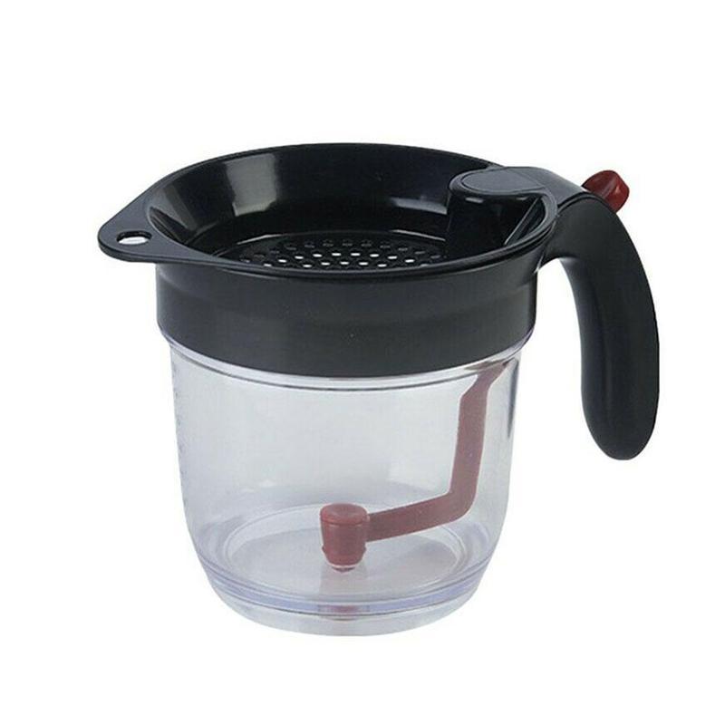 1000ML Oil Can Kitchen Tool Fat Separator With Bottom Release Strainer residue oil separator with: Default Title