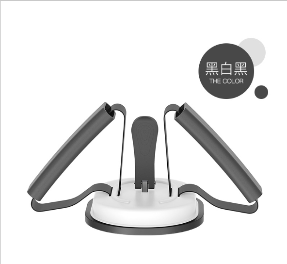sit ups assistant device Fitness Muscle Training Collapsible portable assist Home Gym Fitness equipment sit-ups free mask: black white
