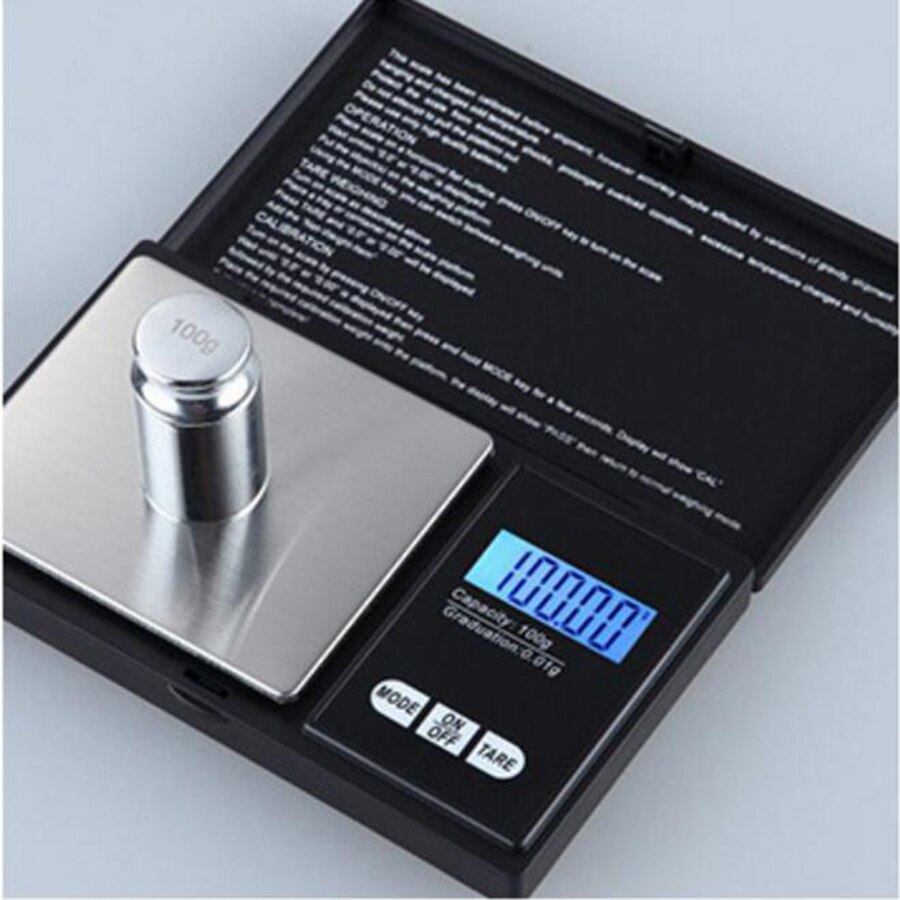 Weighing scale portable stainless steel mini High-precision digital pocket scale electronic jewelry gold and silver scales