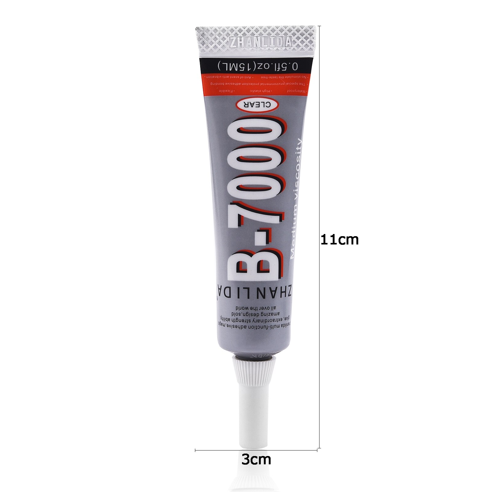 B7000 Lijm 9/15/25/50Ml Multifunctionele Transparante Sterke Lijm Lijm Universele Super Lijm voor Diy Sieraden Makings Item Reparatie: 15ML