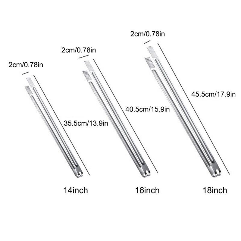 1Pc Eten Tang Rvs Serveren Tang Keuken Tang Koken Tang Voor Grill Keuken Koken Gereedschap Accessoires Bbq Gereedschap