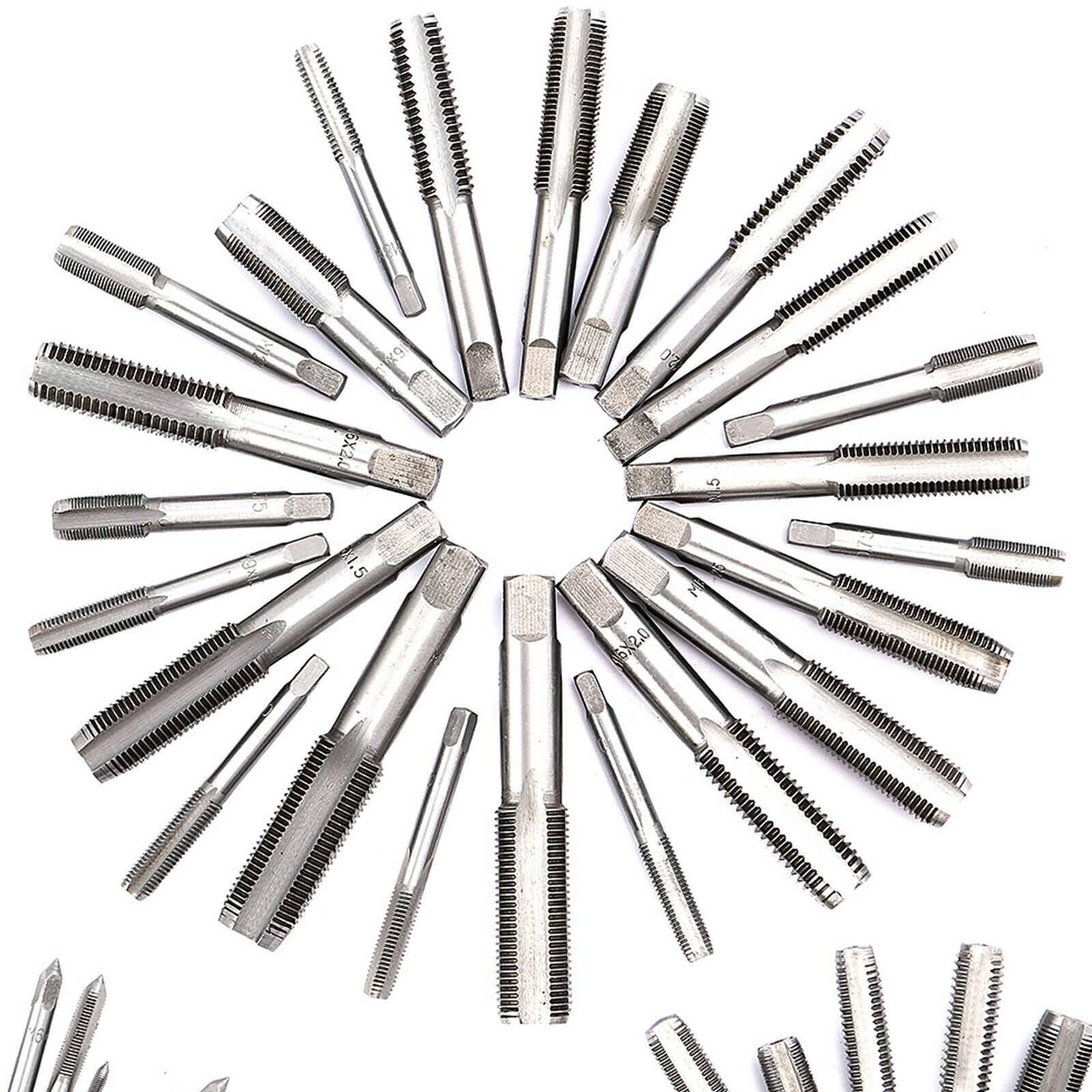 110Pcs Tap and Die Set Tungsten Steel Titanium Tap and Die Combination Set For Cutting External & Internal Threads