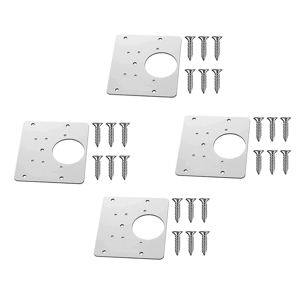 4pcs Hinge Repair Plate Kitchen Hinge Repair Plates Hinge Repair Kit for Cabinet