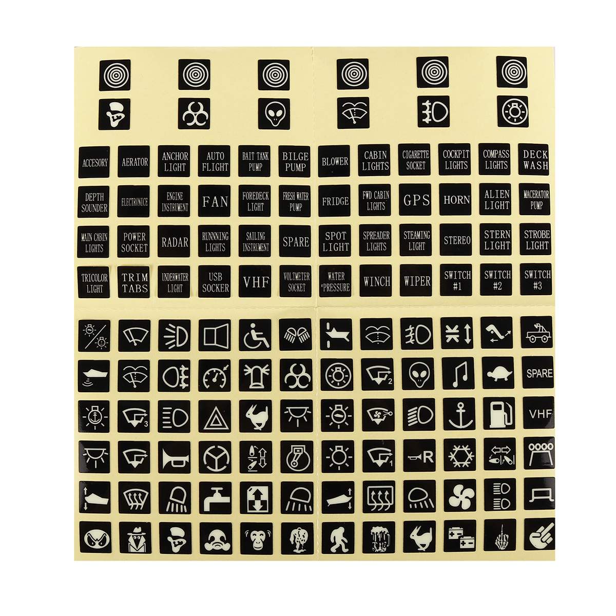 4 Gang LED Rocker Switch Panel Digital Voltmeter Dual USB Port 12V / 24V Outlet Combination Waterproof Car Marine Boat