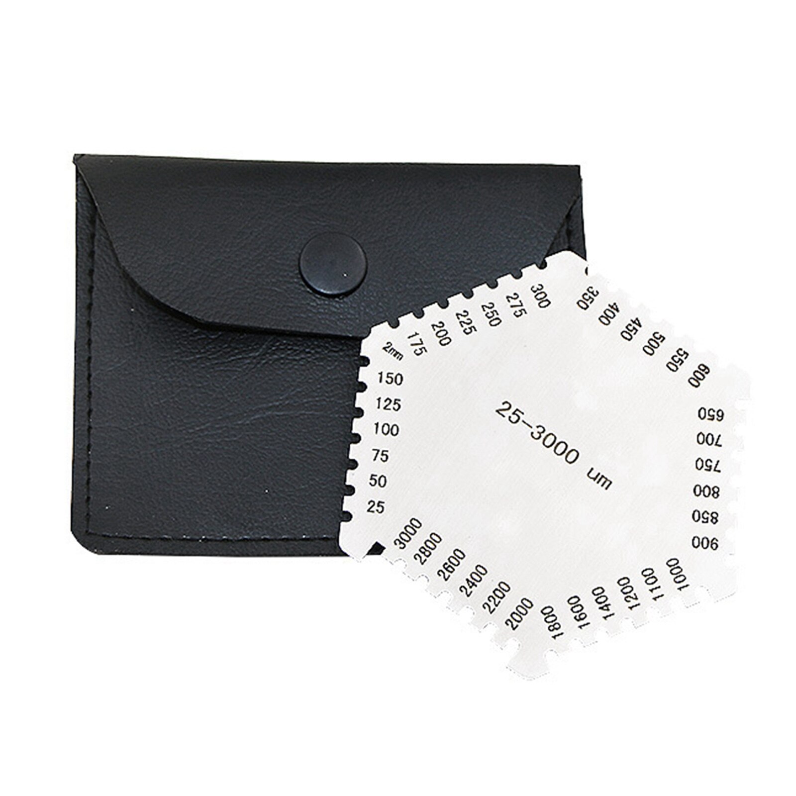 Digitale Verf Laagdiktemeter Tester Rvs Zeshoekige Natte Film Kam Automotive Auto Verf Inspectie Apparaat: Default Title