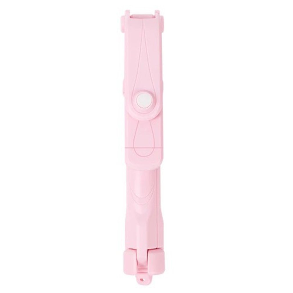 Photography Handheld Tripod Selfie Stick Wireless Control Wireless Shutter Folding Self Timer Rod: pink