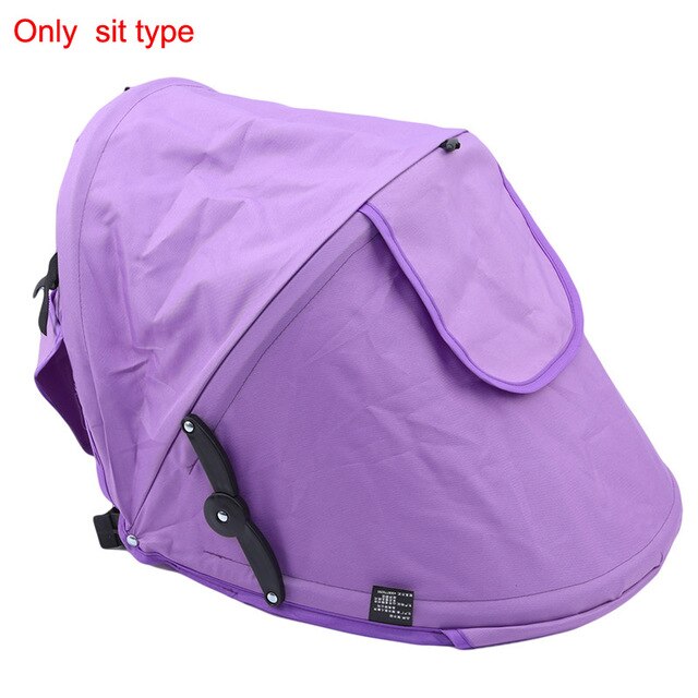 Parasol de protección para cochecito de bebé, cubierta de dosel, accesorios para cochecito de bebé, visera de coche, parasol: Morado