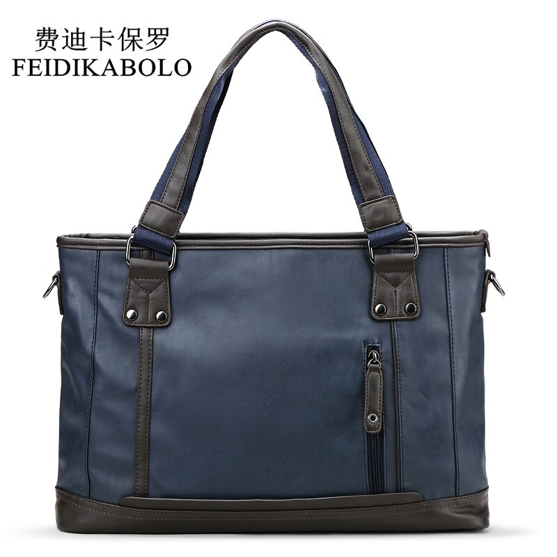 FEIDIKABOLO – sac à main en cuir pour hommes, sac de célèbre, porte-documents à bandoulière pour ordinateur portable, fourre-tout, sacoches 14 pouces