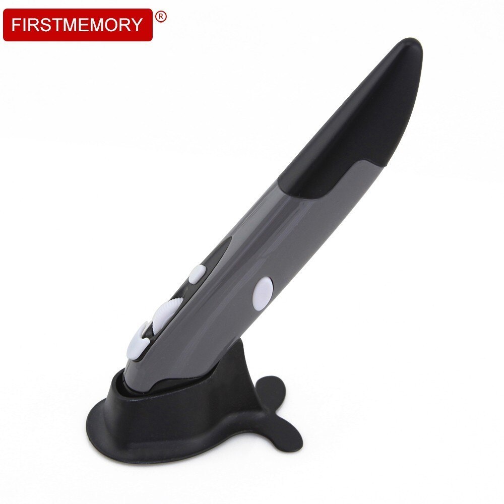 2.4Ghz Draadloze Muis 1600Dpi Optische Laptop Muis Draagbare Pen Shaped Mause Usb Ergonomische Verticale Muizen Voor Pc gamer