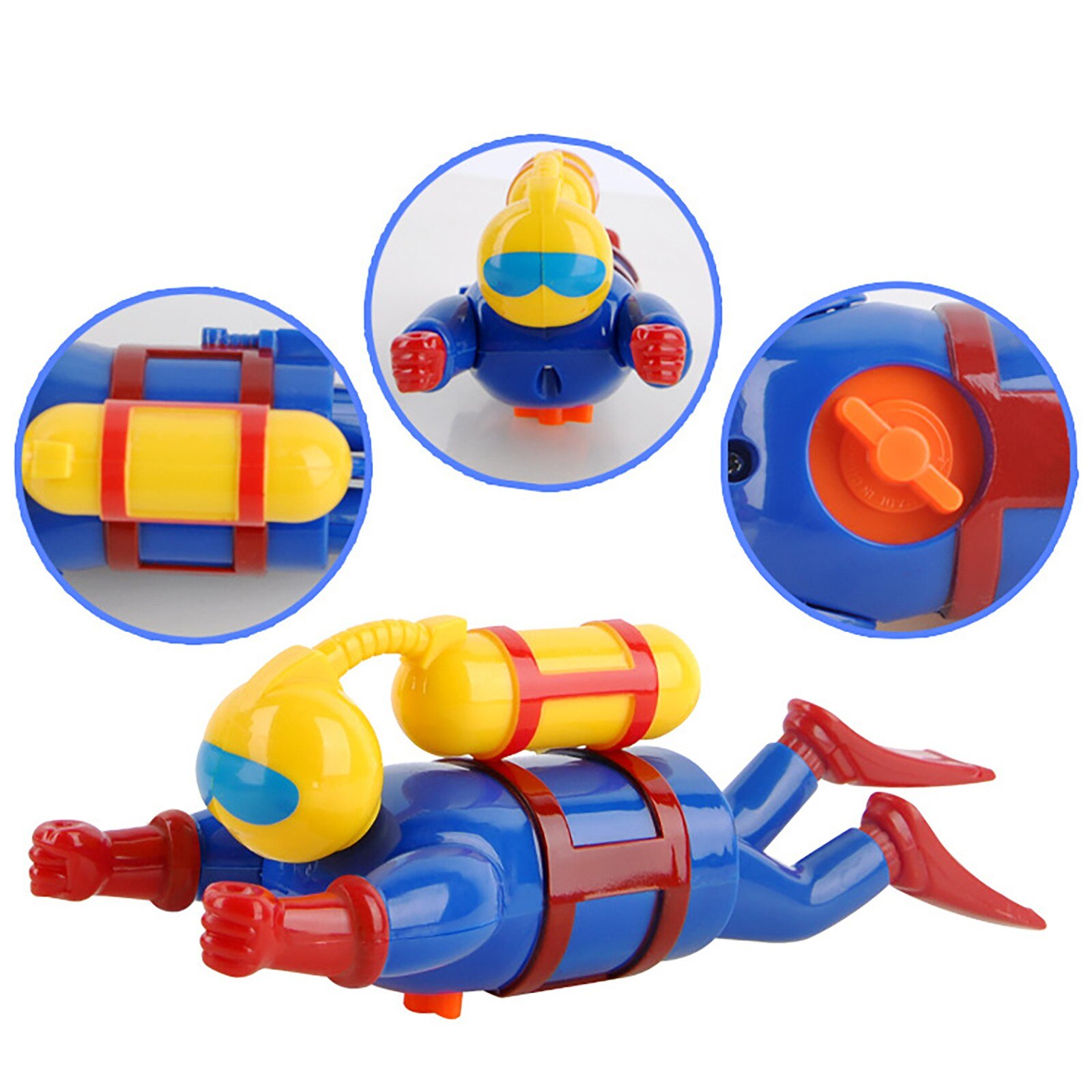 Kreative Taucher Puppe Uhrwerk Spielzeug Baby Schlecht Spielzeug Schwimmen Simulation Potenzial Taucher Kleinkind freundlicher Schlecht Dusche Spiele Art