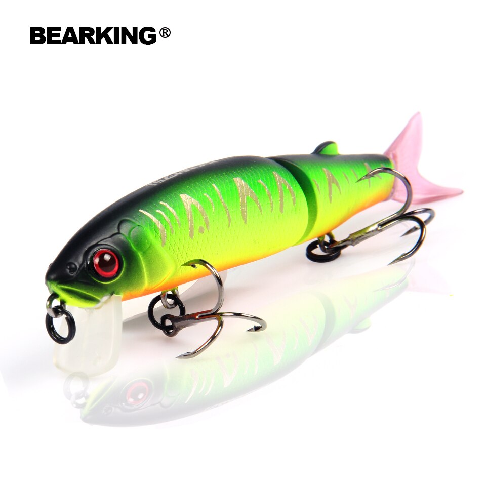 Bearking-leurre rigide pour la pêche au lac, en rivière, appât Wobblers à manivelle, appât artificiel de type Wobblers, 113mm, 13.7g, 0.9 à 1.8m, 1 unité