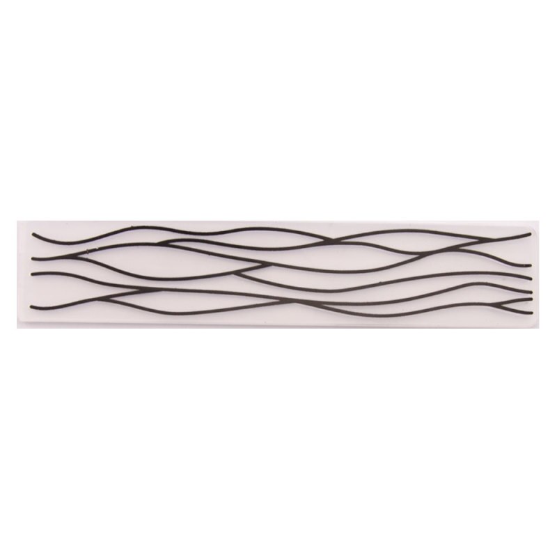 Curve Wave Plastic Embossing Folders Stencils Temp... – Grandado