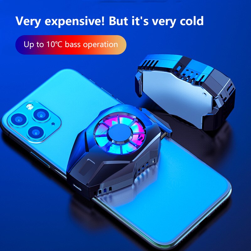 Mobile Phone Cooler Cooling Fan Gamepad Holder Bracket Fan Radiator Tablet USB Charging Smart Cooler For IPhone Huawei Xiaomi