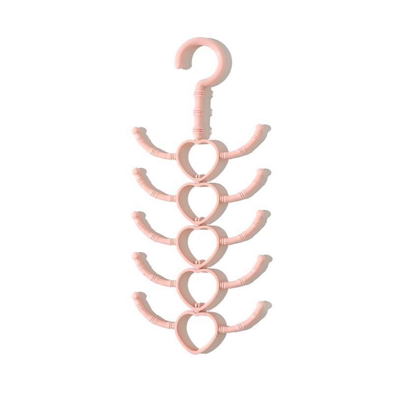Percha multiusos de 10 garras para colgar pañuelos, bufanda, perchero, gancho de plástico, Zapatero, productos para el hogar