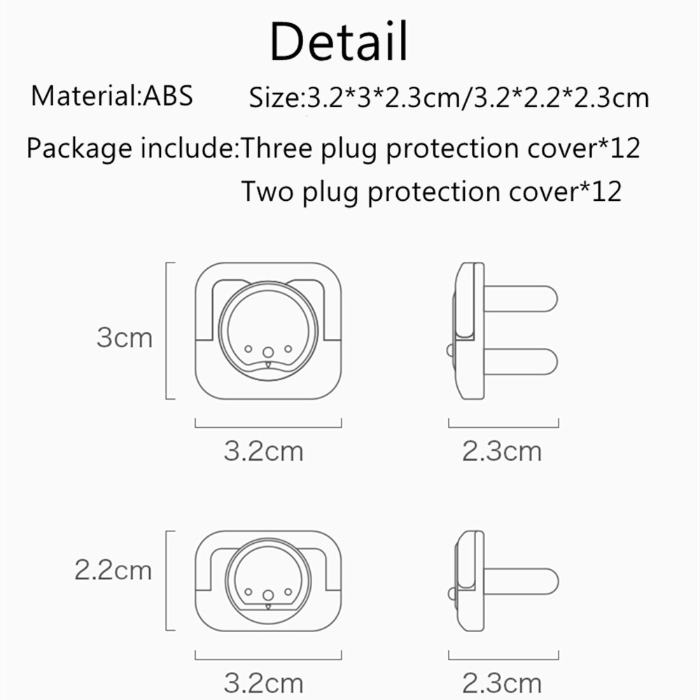 BC Babycare – couvercle de Protection à Double verrouillage rotatif pour bébé, 24 pièces, 2/3 trous, prises électriques épaisses, capuchons de Protection pour enfants