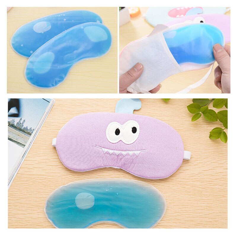 1Pcs 3D Sleep Mask Travel Eyepatch Natural Silk Sleeping Eye Mask Cover Shade Eye Patch Soft Portable Shield The Light