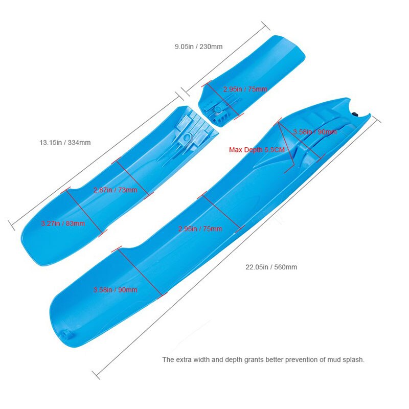 1 Paar Fiets Spatbord Met Led Mtb 24 26 27.5 Inch Voor/Achterwiel