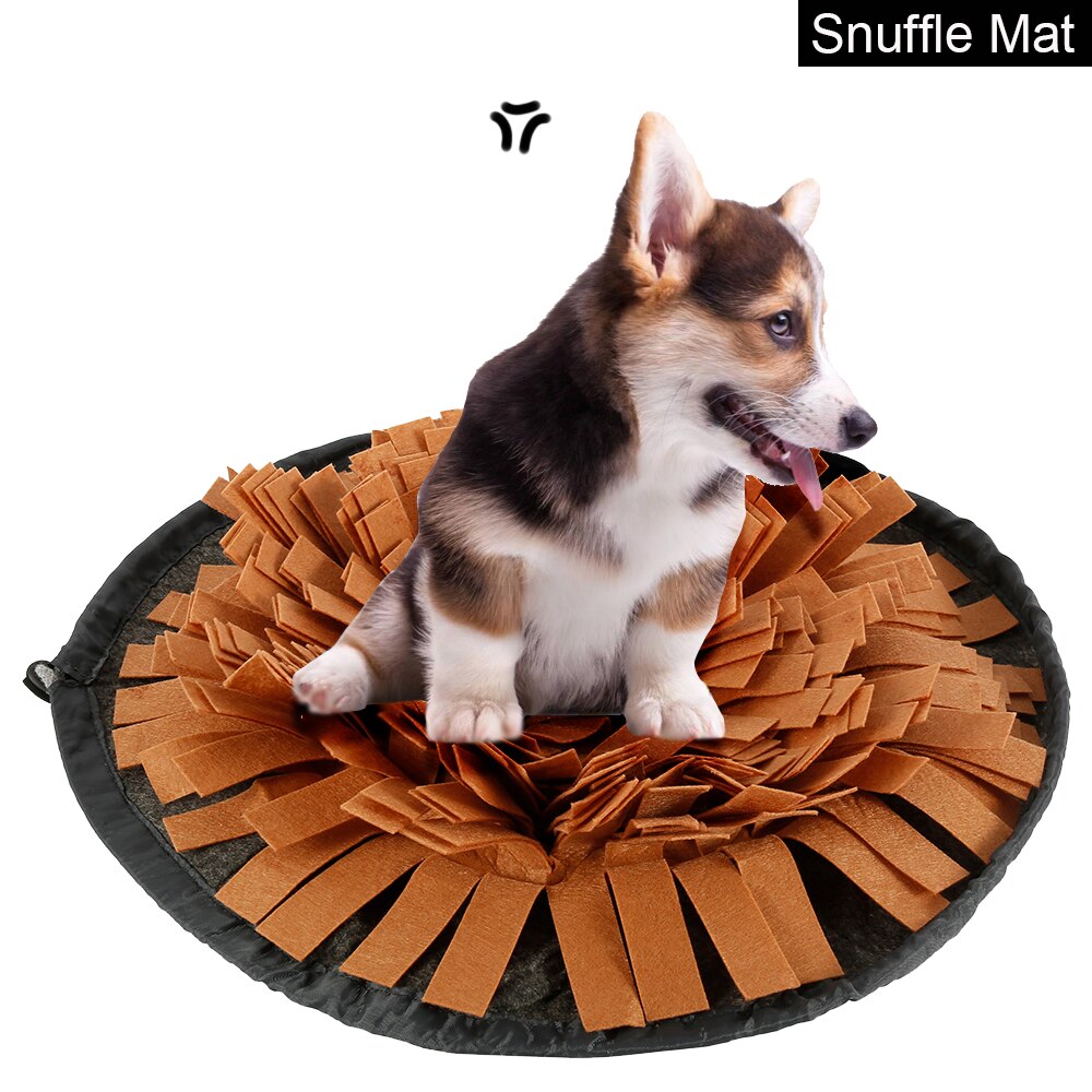 Jouets Puzzle pour chiens, tapis d'entraînement à renifler, bol d'alimentation en voyage, distributeur de friandises pour chiens, anti-Stress d'intérieur et d'extérieur