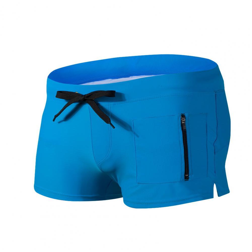 Bañadores de verano para hombre, pantalones cortos de Surf con cordón, cómodos, ligeros, buena piel al tacto, para playa: Royal Blue L