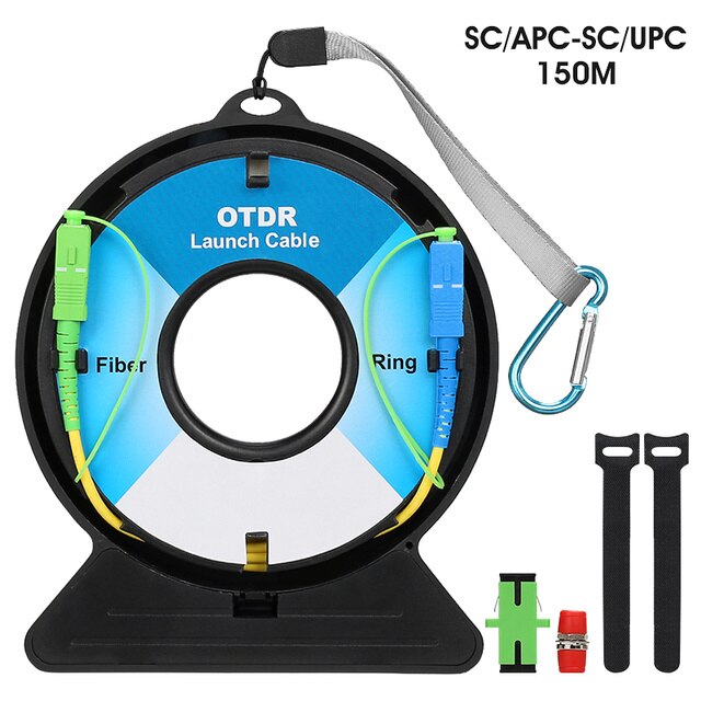 SC/FC/ST/LC-APC/UPC Fiber Optic OTDR Launch Cable Box ,Fiber Rings 150M OTDR Dead Zone Eliminator SM 1310/1550nm: Sc Apc-sc Upc