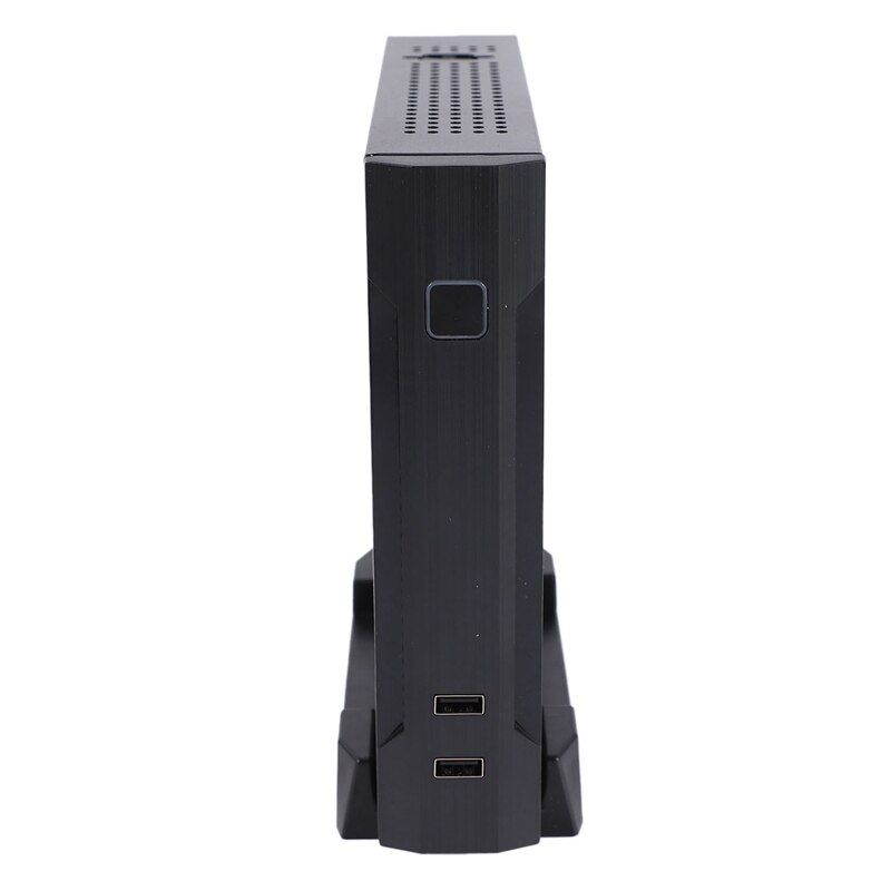 Custodia per Computer mini-itx Slim con fattore di forma ridotto custodia per Computer HTPC con 2 x adattatore di alimentazione usb 2.0 12V 8A